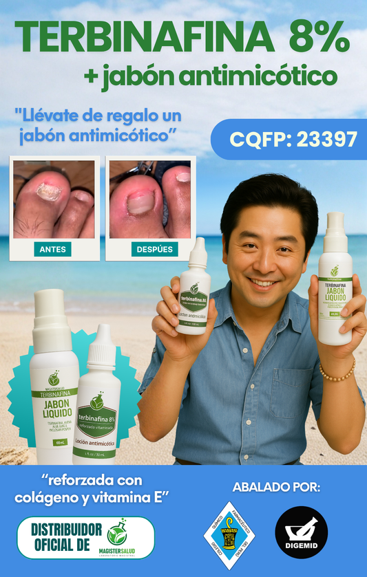 TERBINAFINA 8% + JABÓN ANTIMICÓTICO  (REGALO 🎁)