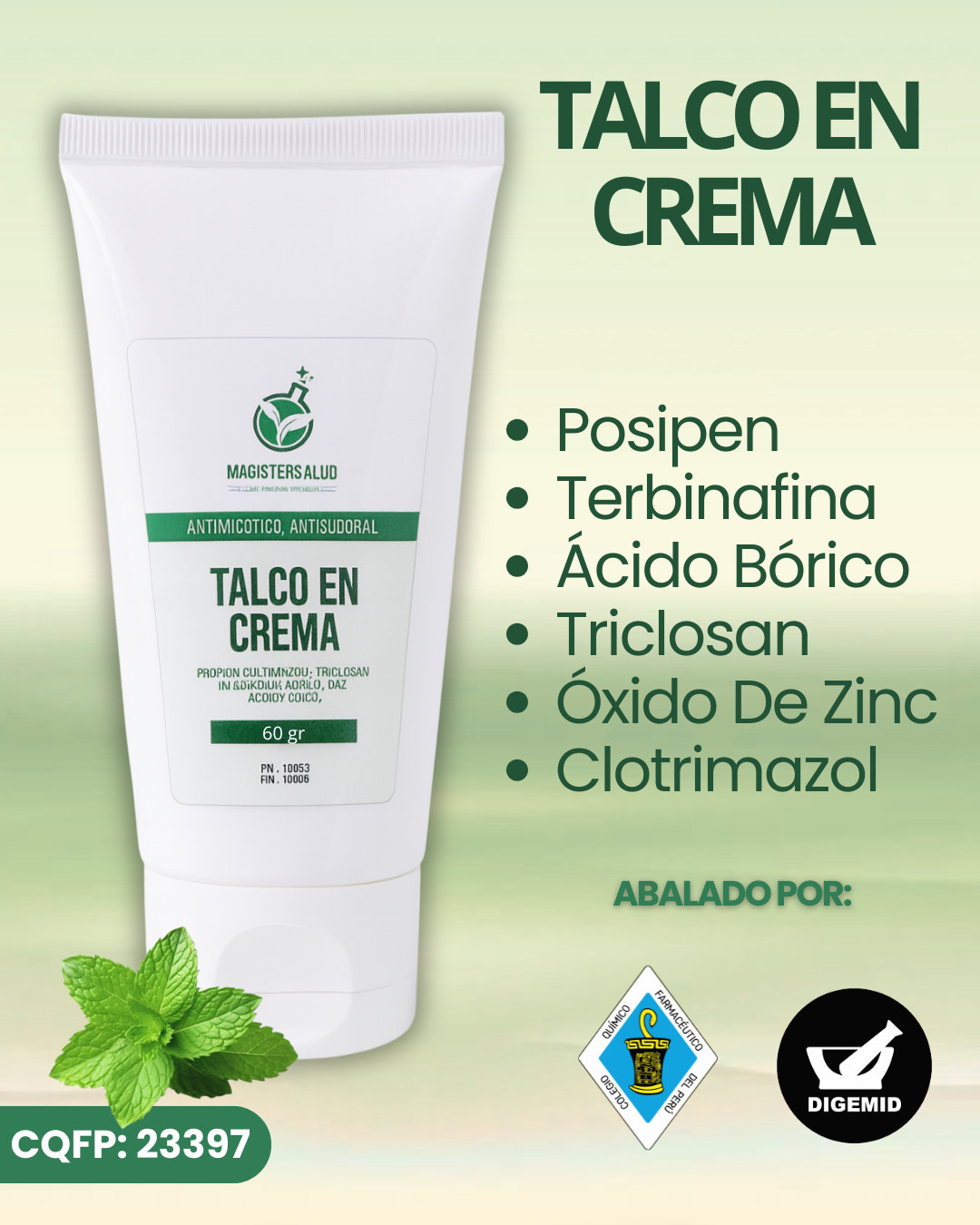 TALCO EN CREMA PARA HONGOS (TERBINAFINA)