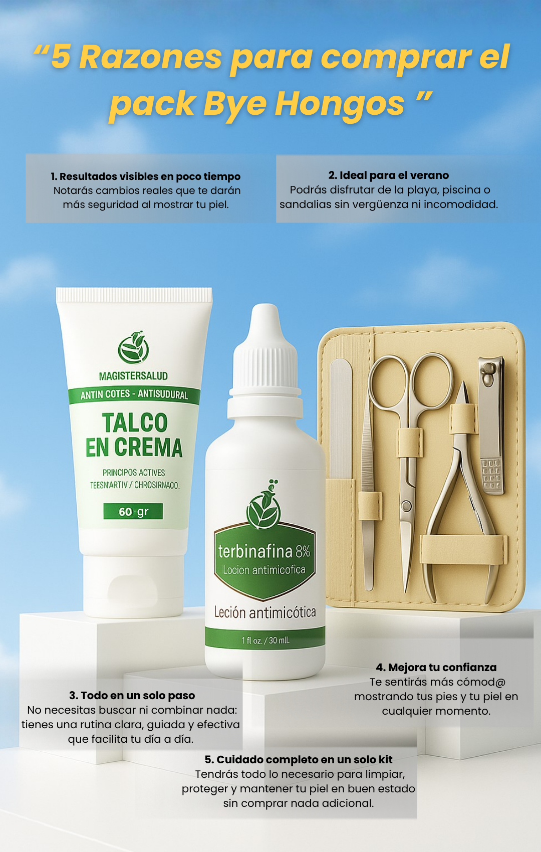 PACK BYE HONGOS (3 EN 1)