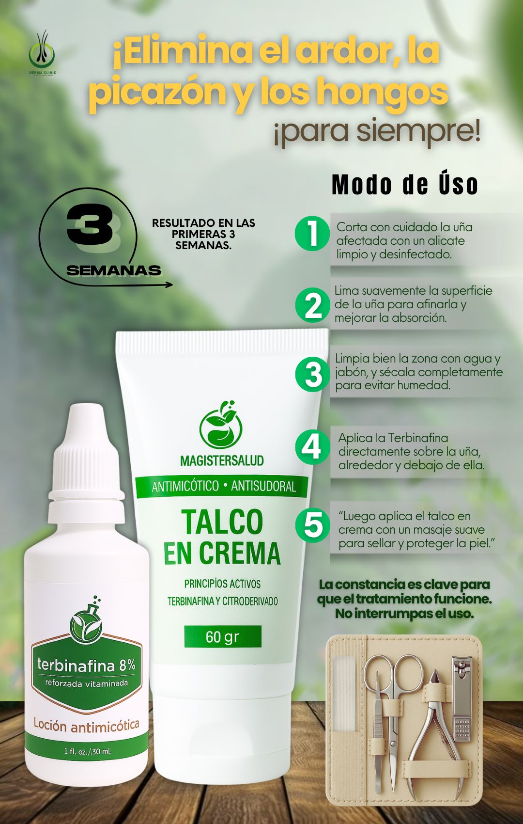 PACK BYE HONGOS (3 EN 1)