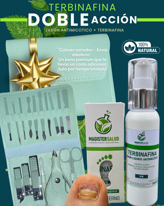 TERBINAFINA DOBLE ACCIÓN +KIT DE PODOLOGIA(REGALO)
