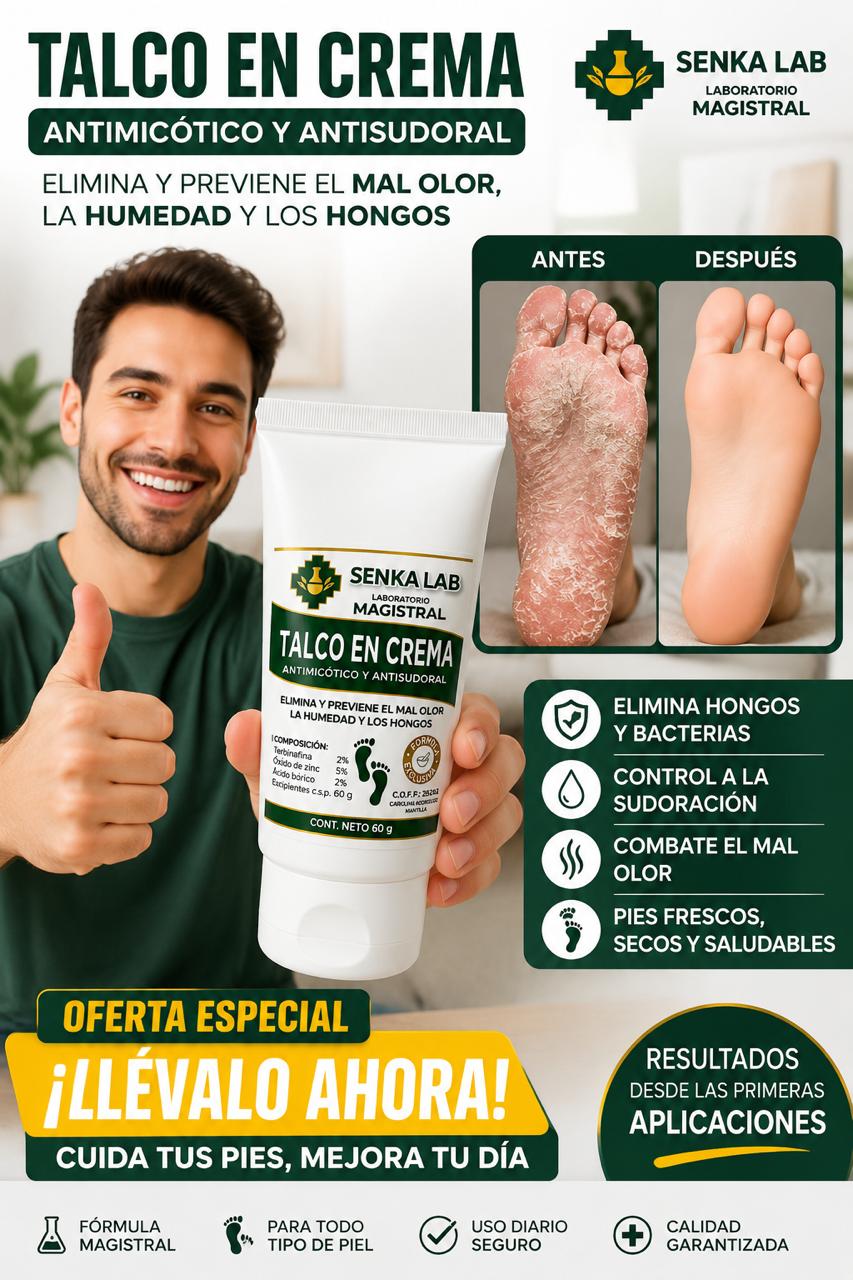 TALCO EN CREMA ANTIMICÓTICO (60 gr )