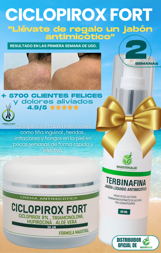 CICLOPIROX + JABÓN ANTIMICÓTICO  (REGALO 🎁)